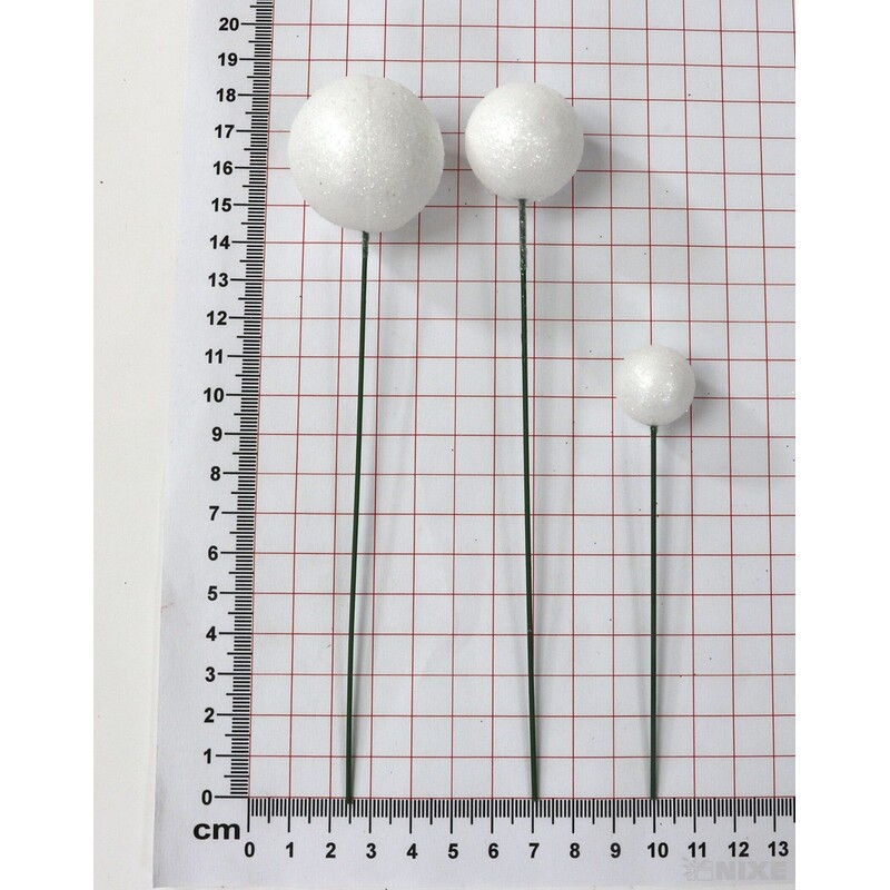 KOULE NA DR. 2-3x18cm 100ks*BÍLÁ