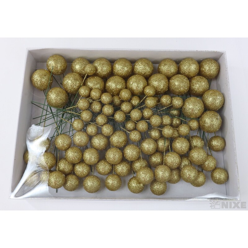 KOULE NA DR. 2-3x18cm 100ks*ZLATÁ