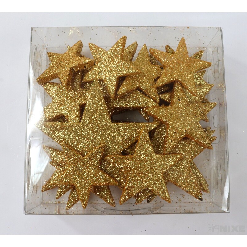 HVĚZDA 3,5-6,5cm 24ks*ŠAFRÁNOVÁ