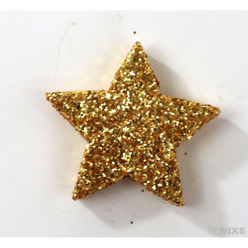HVĚZDA 2,5cm 48ks*ŠAFRÁNOVÁ