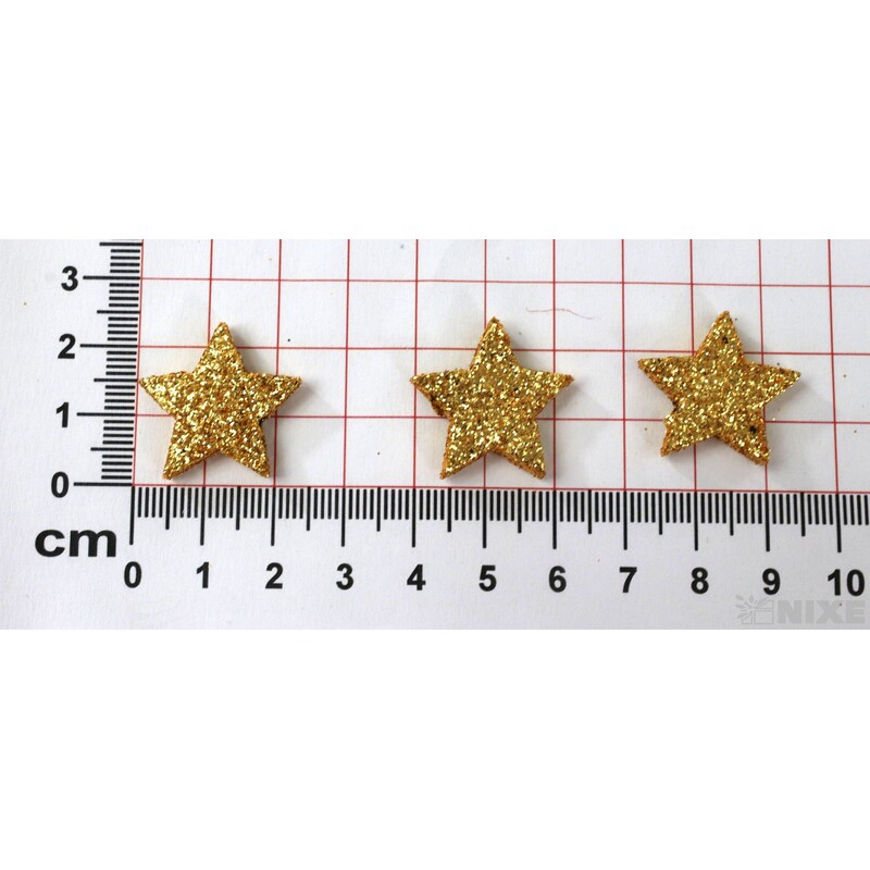 HVĚZDA 2,5cm 48ks*ŠAFRÁNOVÁ