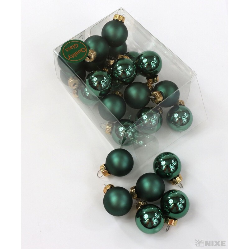 KOULE ZÁVĚS 2,5cm 24ks MIX*ZELENÁ TM. V+