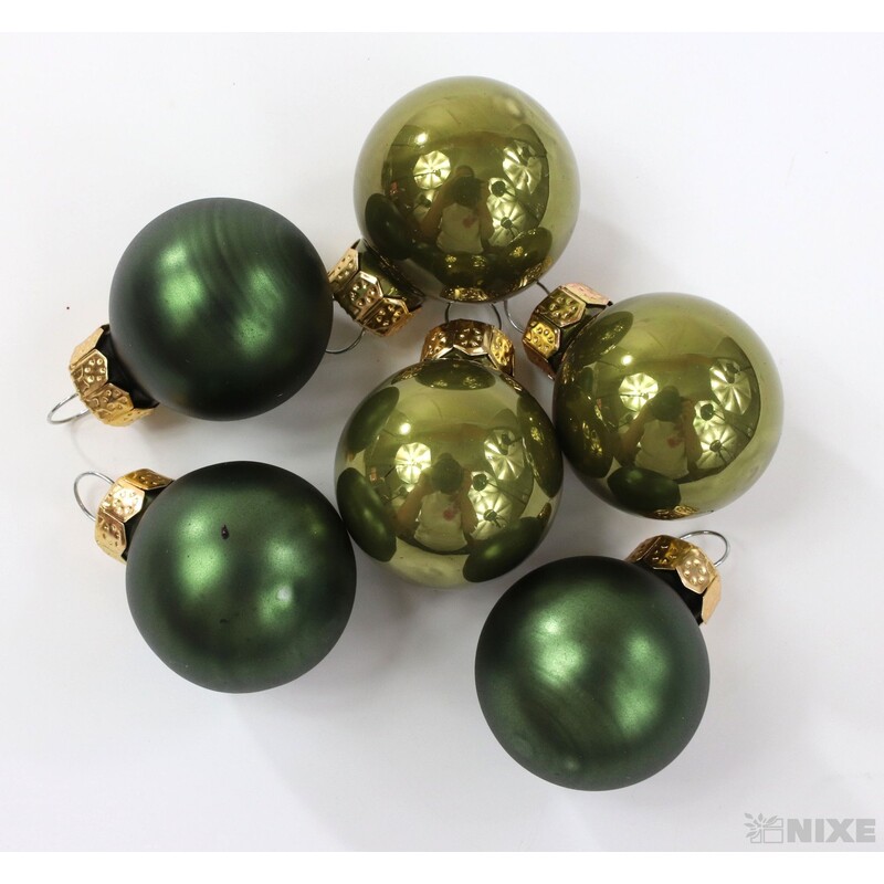 KOULE ZÁVĚS 2,5cm 24ks MIX*ZELENÁ