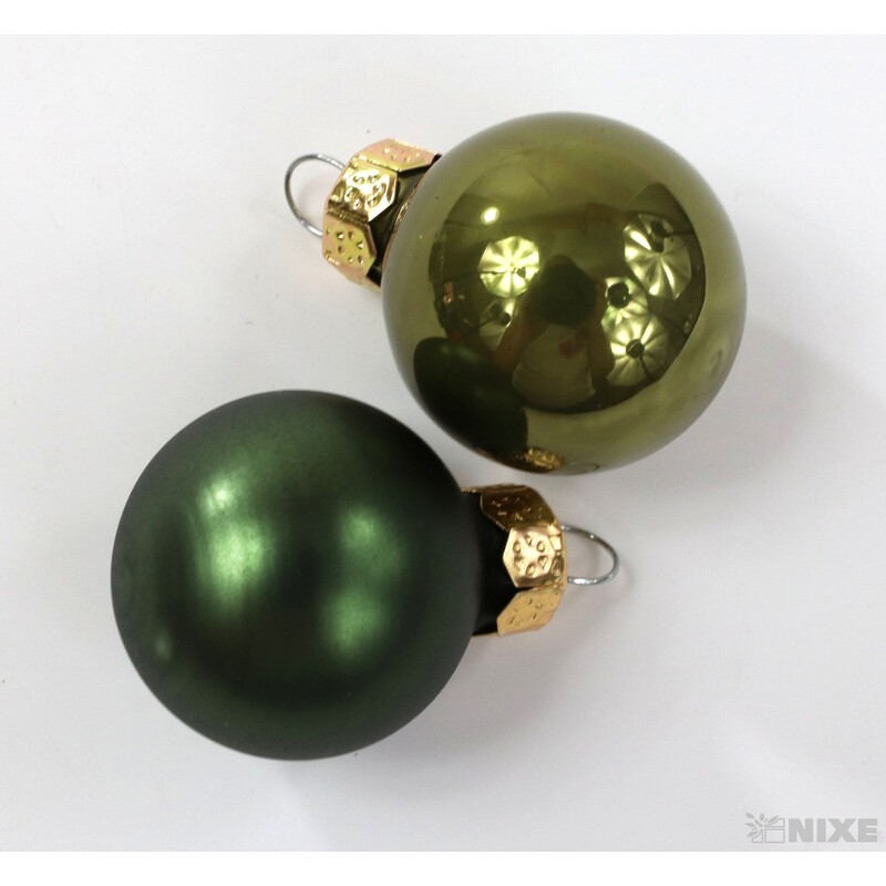 KOULE ZÁVĚS 2,5cm 24ks MIX*ZELENÁ