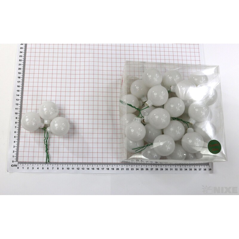 KOULE NA DR. 4x10cm 36ks*BÍLÁ