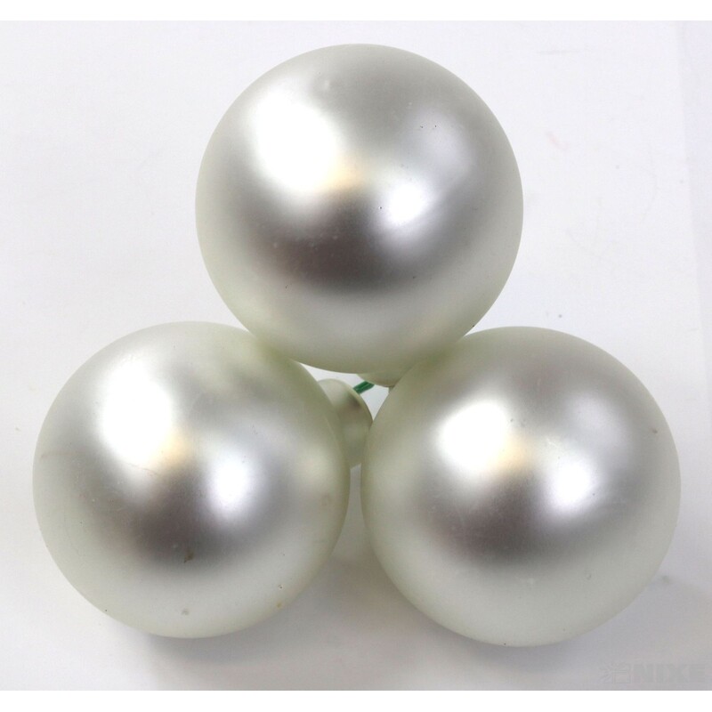 KOULE NA DR. 4x10cm 36ks MIX*STŘÍBRNÁ