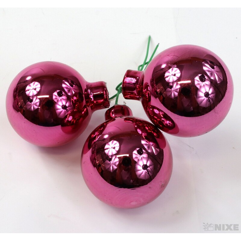 KOULE NA DR. 4x10cm 36ks MIX*RŮŽOVÁ