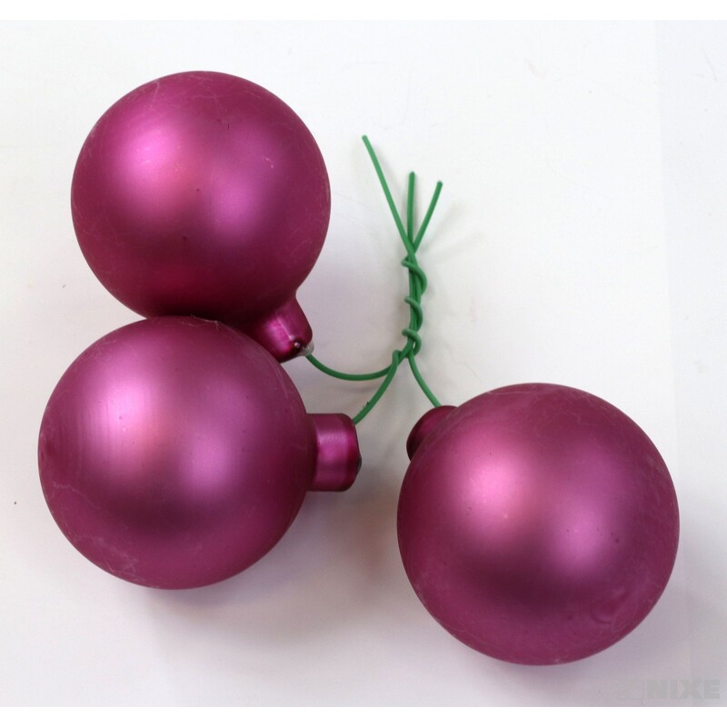 KOULE NA DR. 4x10cm 36ks MIX*RŮŽOVÁ