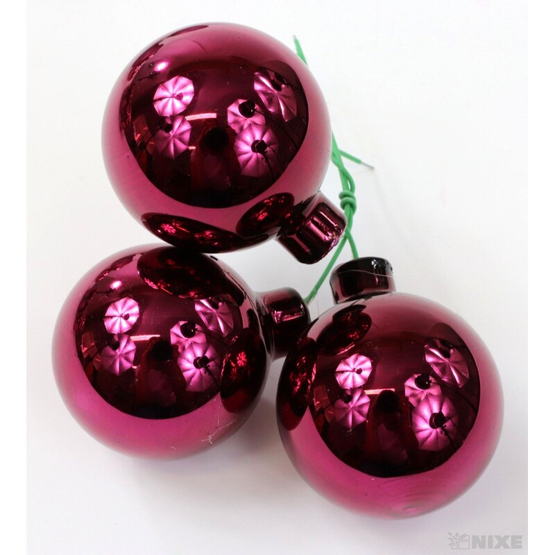 KOULE NA DR. 4x10cm 36ks MIX*RŮŽOVÁ