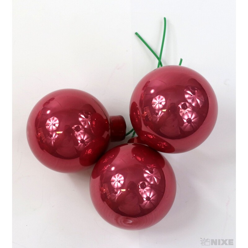 KOULE NA DR. 4x10cm 36ks MIX*RŮŽOVÁ