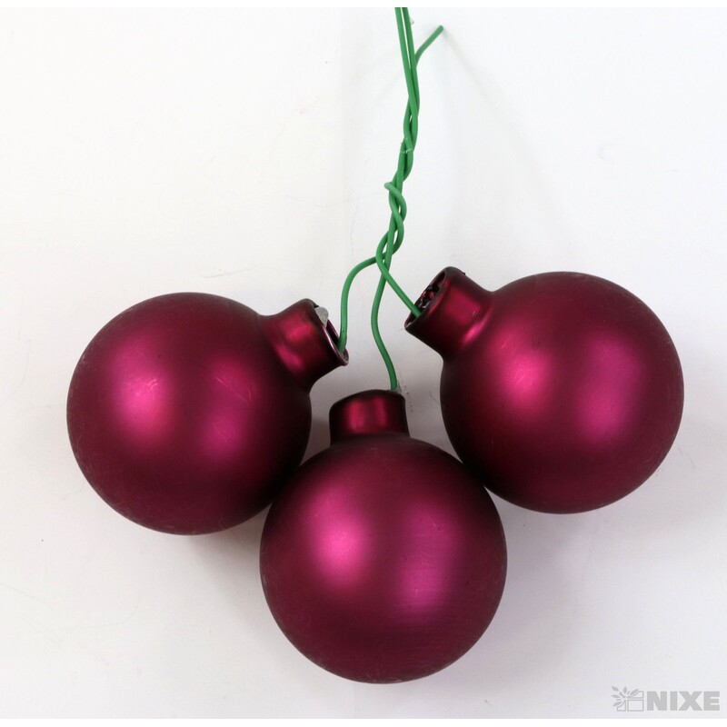 KOULE NA DR. 4x10cm 36ks MIX*RŮŽOVÁ