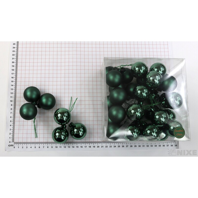 KOULE NA DR. 4x10cm 36ks MIX*ZELENÁ