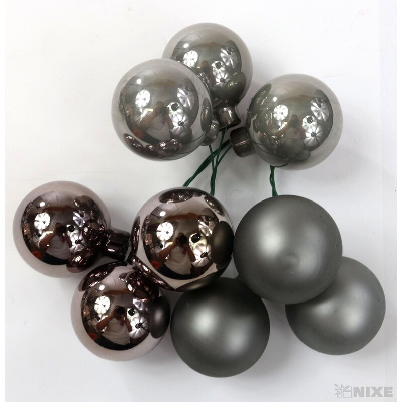 KOULE NA DR. 4x10cm 36ks MIX*ŠEDÁ