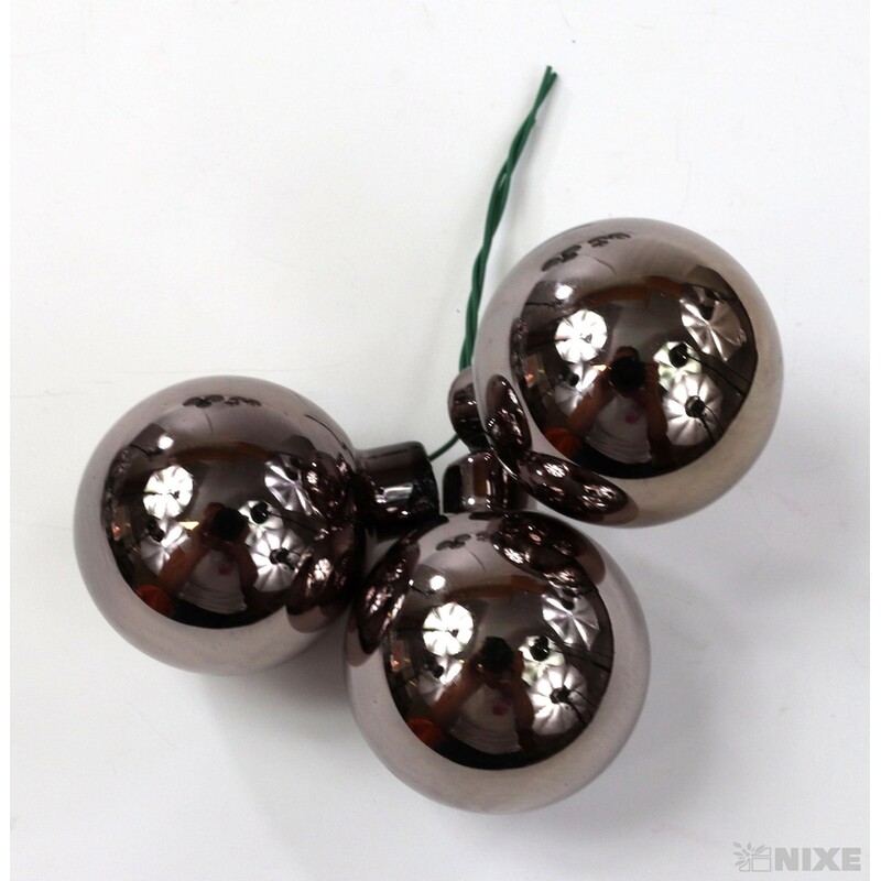 KOULE NA DR. 4x10cm 36ks MIX*ŠEDÁ