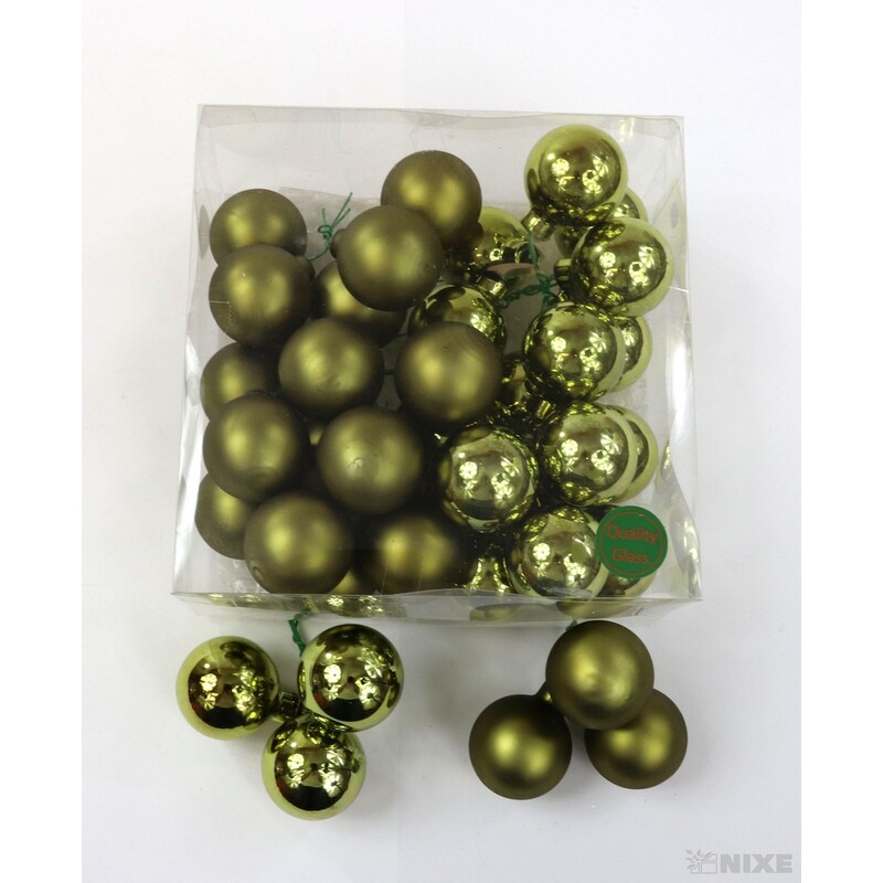 KOULE NA DR. 4x10cm 36ks MIX*ZELENÁ