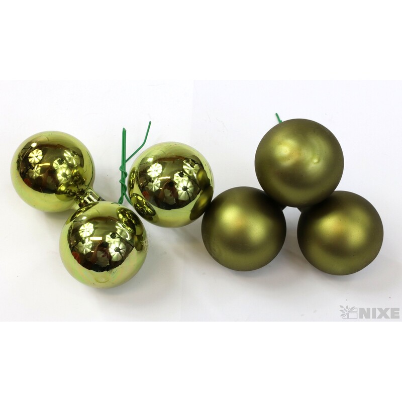 KOULE NA DR. 4x10cm 36ks MIX*ZELENÁ