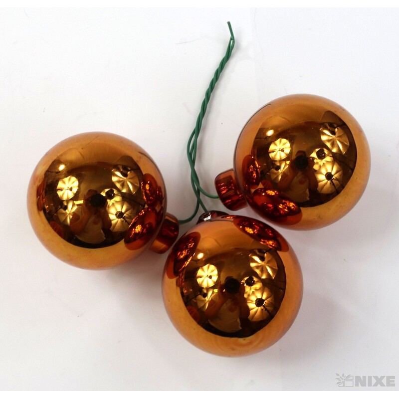 KOULE NA DR. 4x10cm 36ks MIX*MĚDENÁ