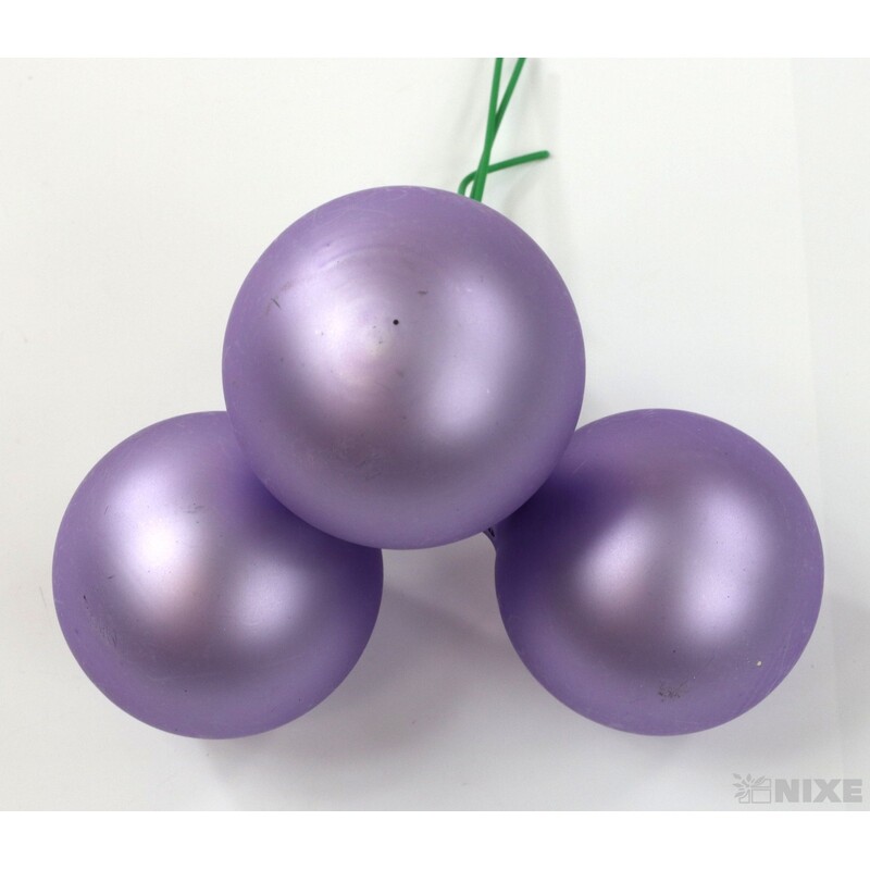 KOULE NA DR. 4x10cm 36ks MIX*FIALOVÁ