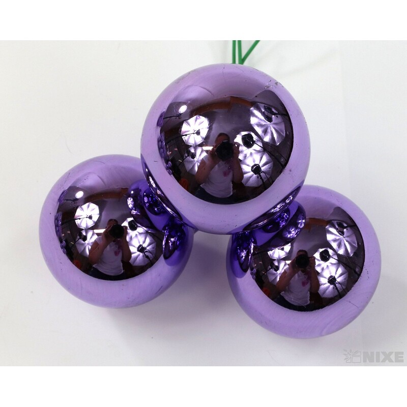 KOULE NA DR. 4x10cm 36ks MIX*FIALOVÁ