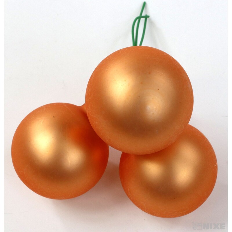 KOULE NA DR. 4x10cm 36ks MIX*ORANŽOVÁ