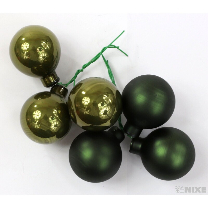 KOULE NA DR. 4x10cm 36ks MIX*ZELENÁ