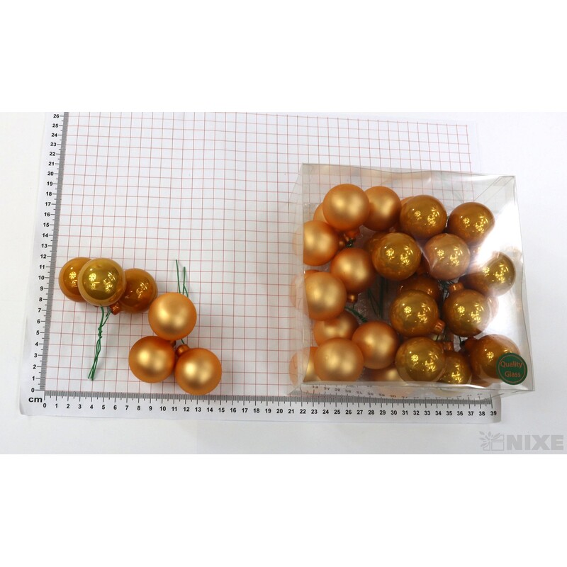 KOULE NA DR. 4x10cm 36ks MIX*ŠAFRÁNOVÁ