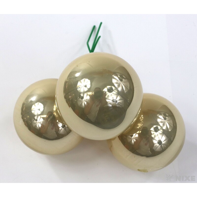 KOULE NA DR. 4x10cm 36ks MIX*HNĚDÁ