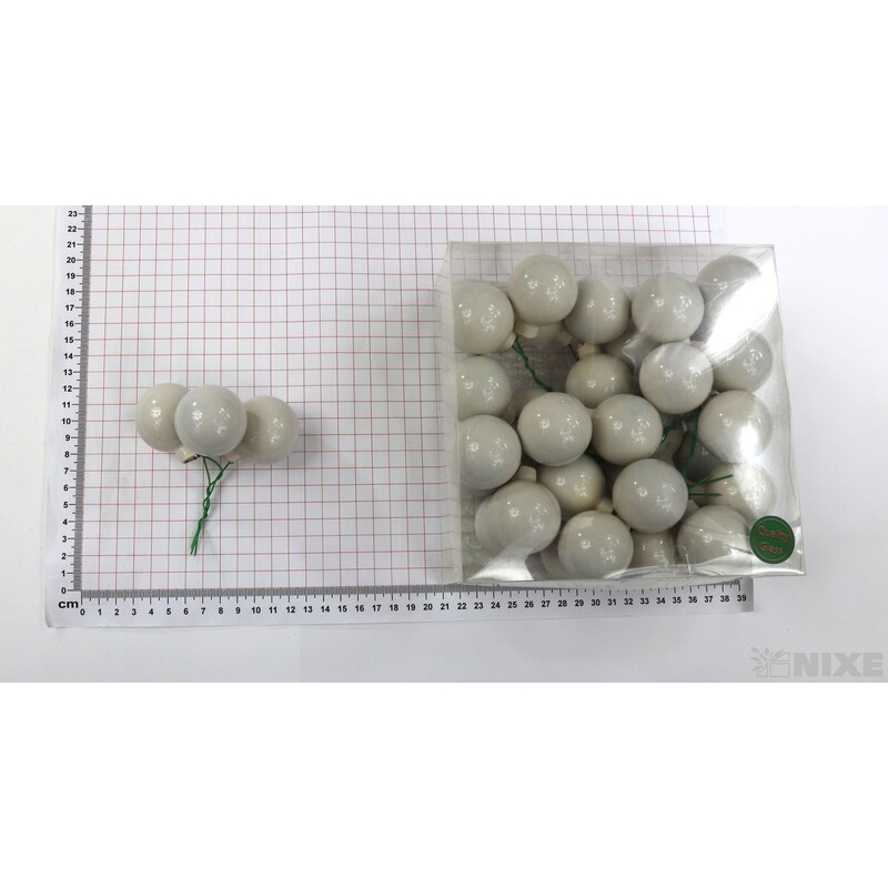 KOULE NA DR. 4x10cm 36ks MAT*BÍLÁ