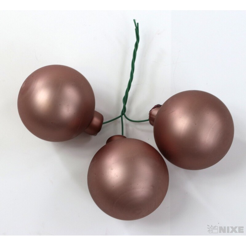 KOULE NA DR. 4x10cm 36ks MIX*RŮŽOVÁ