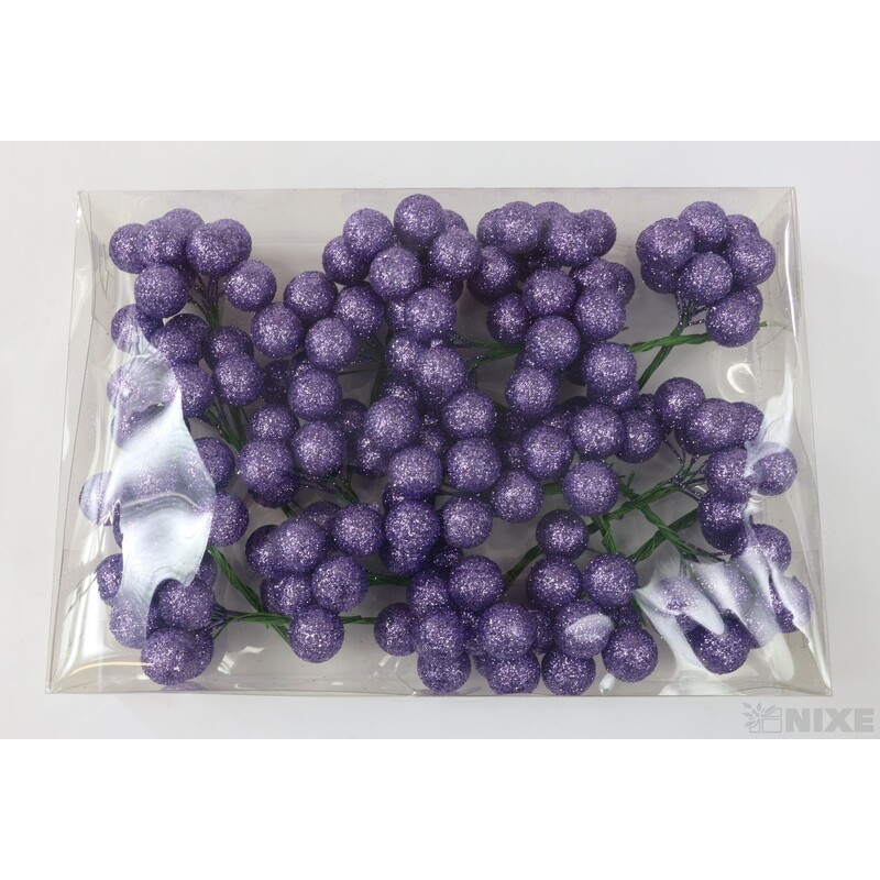 KOULE NA DRÁTKU 2x10cm 180ks*FIALOVÁ