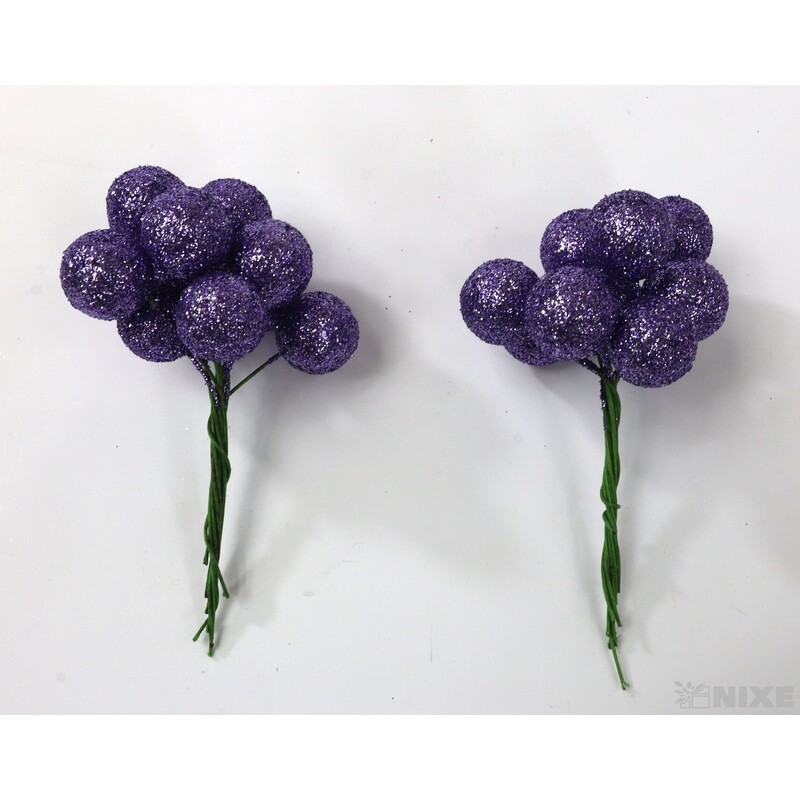 KOULE NA DRÁTKU 2x10cm 180ks*FIALOVÁ