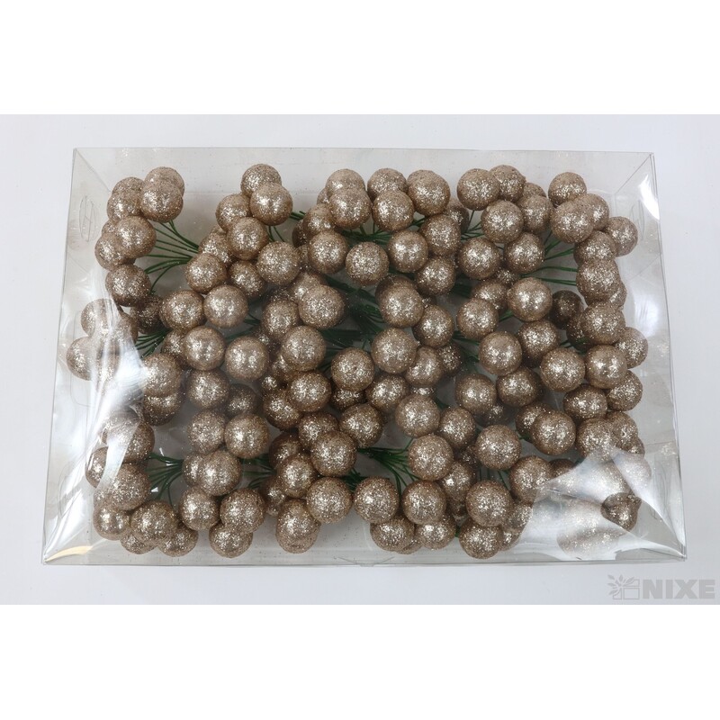 KOULE NA DRÁTKU 2x10cm 180ks*ZLATÁ ANT.