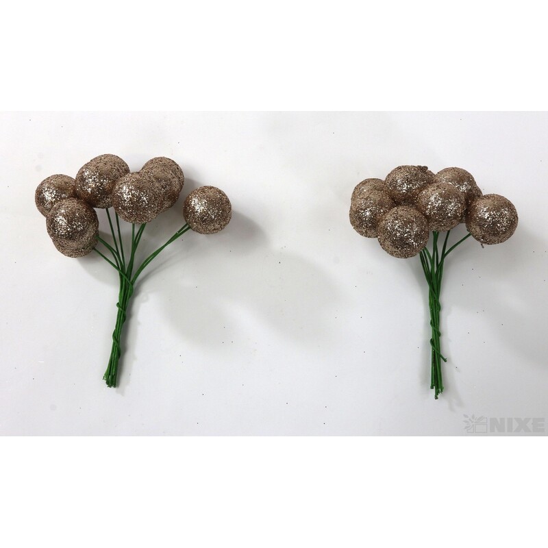 KOULE NA DRÁTKU 2x10cm 180ks*ZLATÁ ANT.