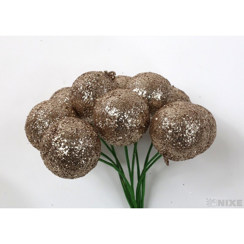 KOULE NA DRÁTKU 2x10cm 180ks*ZLATÁ ANT.