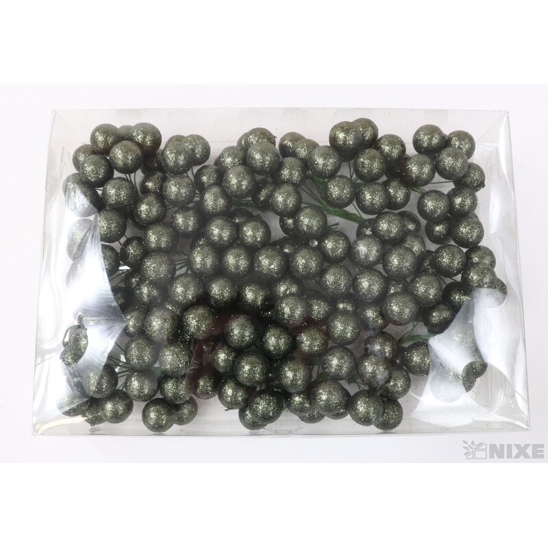 KOULE NA DRÁTKU 2x10cm 180ks*ANTRACIT