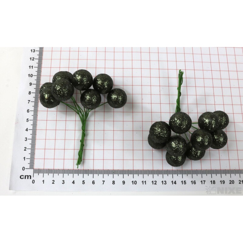 KOULE NA DRÁTKU 2x10cm 180ks*ANTRACIT