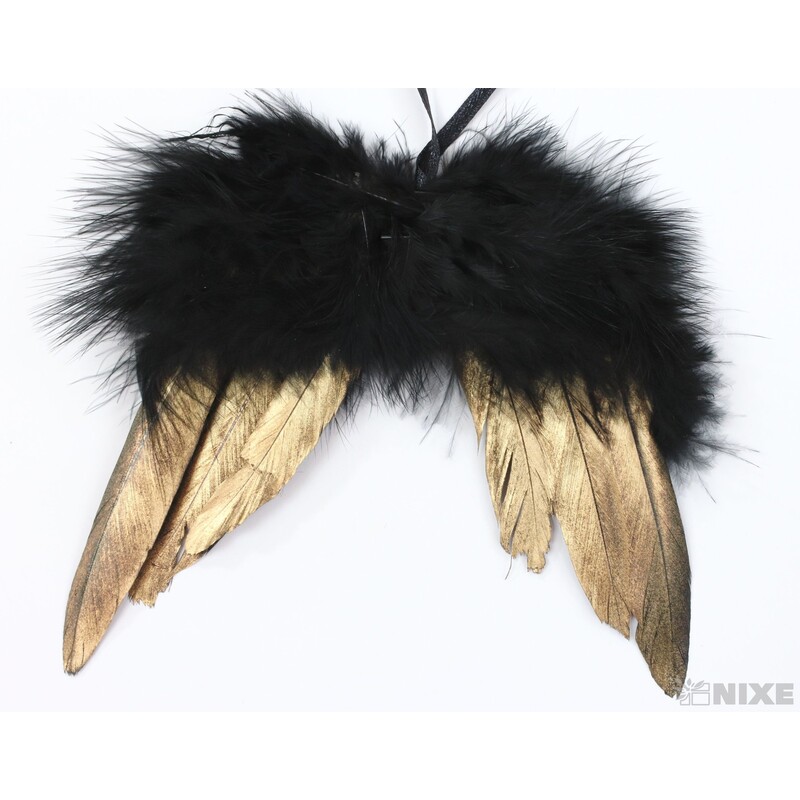 ANDĚLSKÁ KŘÍDLA 12cm*ČERNÁ