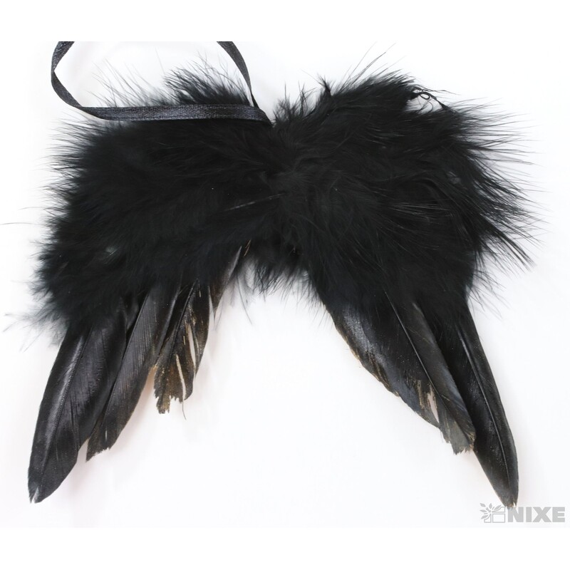 ANDĚLSKÁ KŘÍDLA 12cm*ČERNÁ