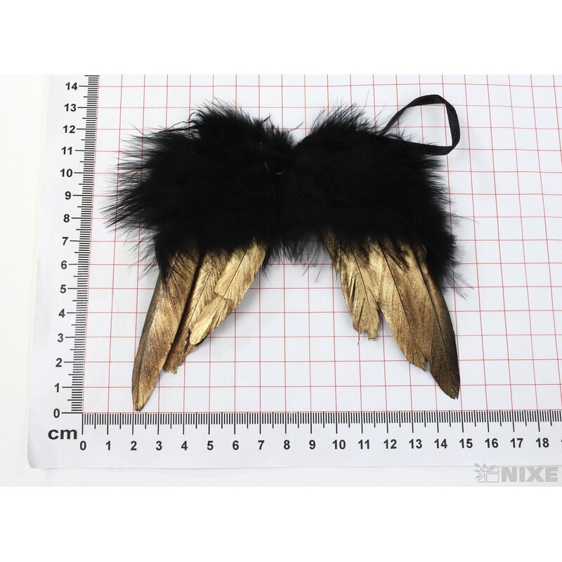 ANDĚLSKÁ KŘÍDLA 12cm*ČERNÁ