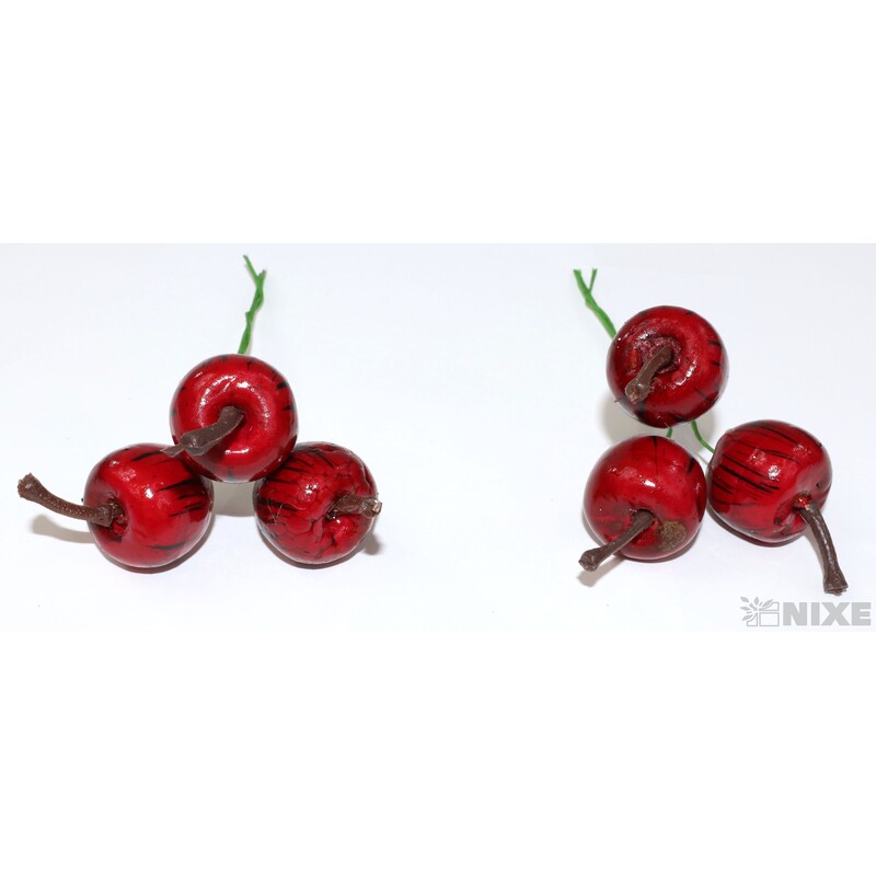 JABLÍČKA NA DR. 2x12cm 36ks*ČERVENÁ