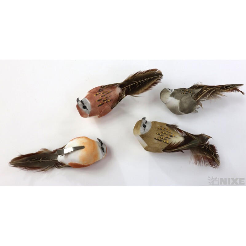 PTÁČEK  KLIPS 10cm 12ks*MIX BAREV