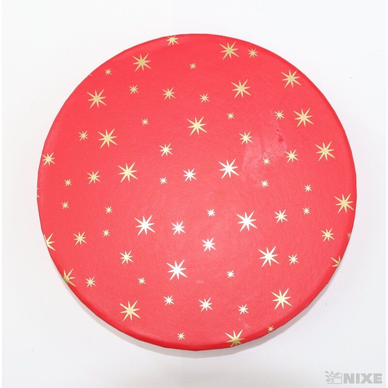 KVĚTINOVÝ BOX 3ks pr. 19x18cm 16x16 14x14*ČERVENÁ