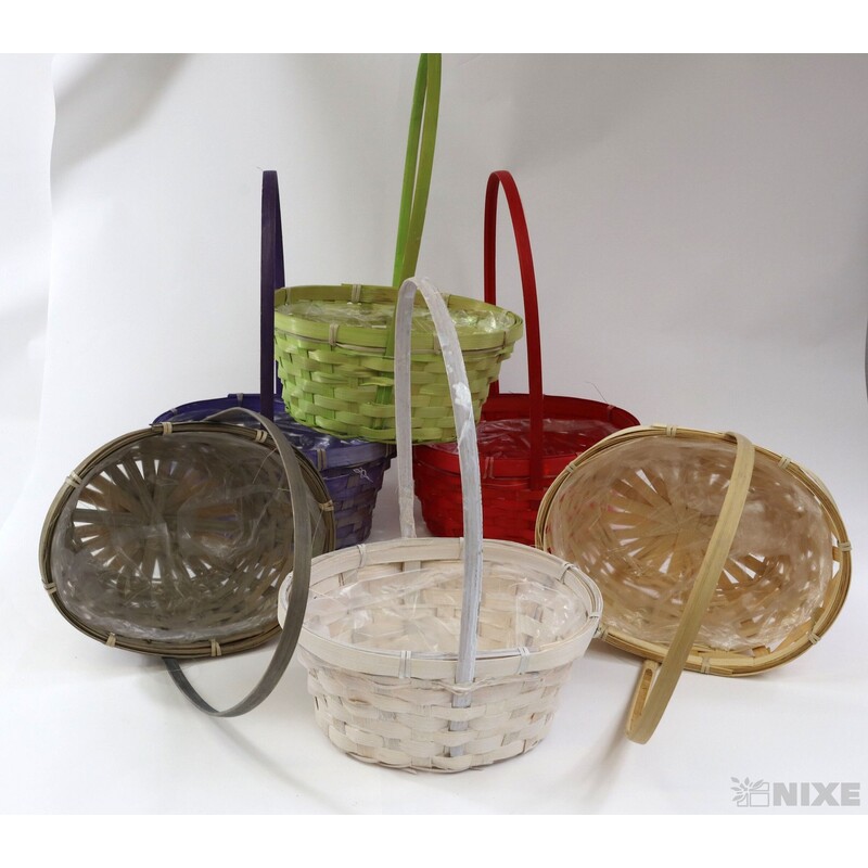 KOŠ RATTAN 19x30x15cm*MIX BAREV