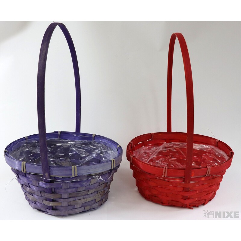 KOŠ RATTAN 19x30x15cm*MIX BAREV