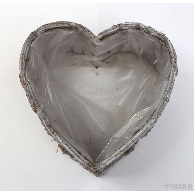 OBAL SRDCE KŮRA 24x11cm*BÍLÁ