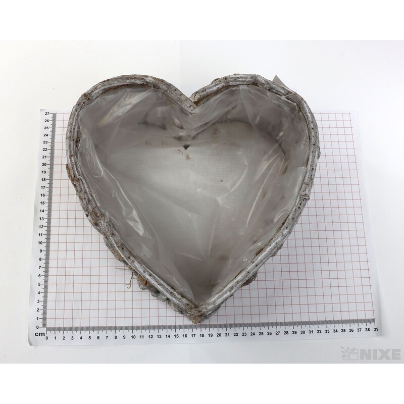 OBAL SRDCE KŮRA 24x11cm*BÍLÁ