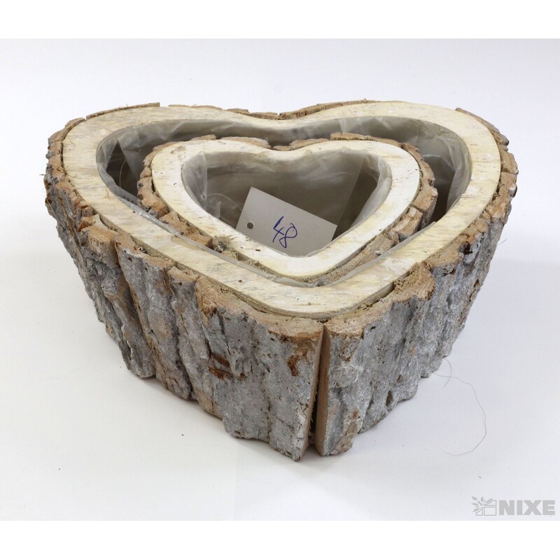 OBAL SRDCE KŮRA 24x8cm 16x7*BÍLÁ