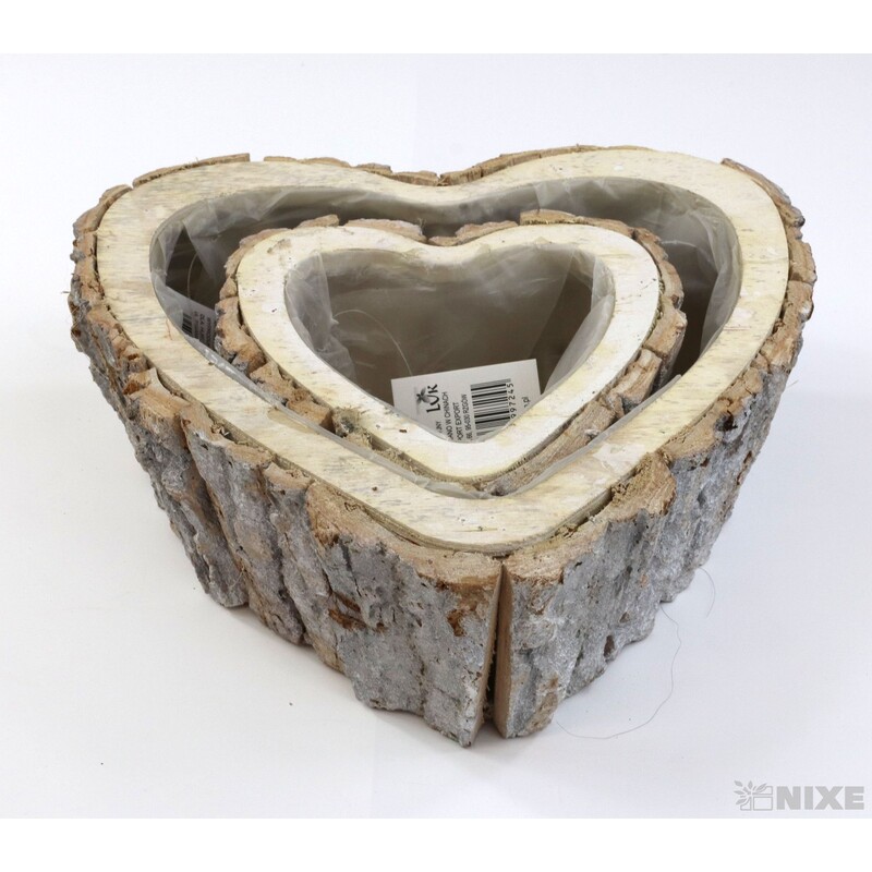 OBAL SRDCE KŮRA 24x8cm 16x7*BÍLÁ