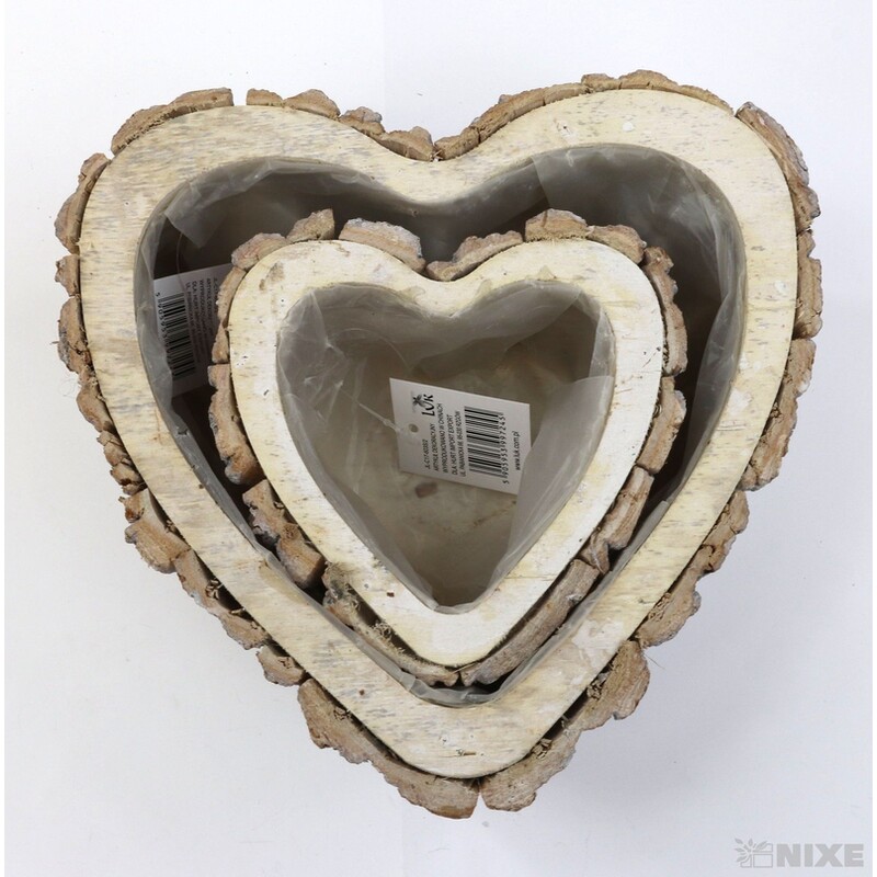 OBAL SRDCE KŮRA 24x8cm 16x7*BÍLÁ