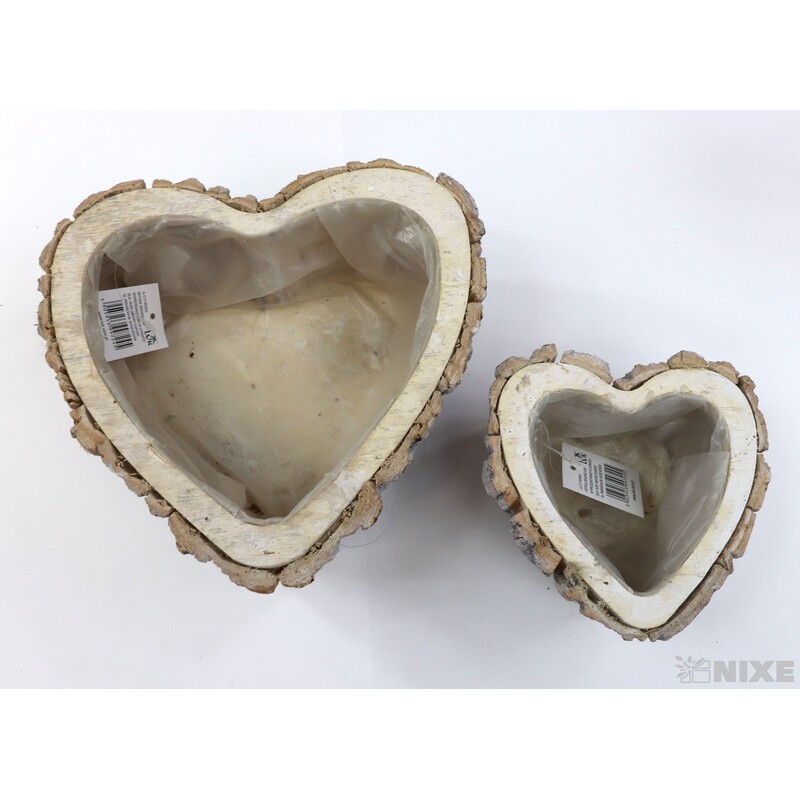 OBAL SRDCE KŮRA 24x8cm 16x7*BÍLÁ